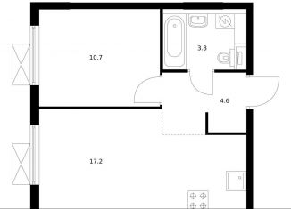 Продажа 1-комнатной квартиры, 36.3 м2, Москва, метро Текстильщики