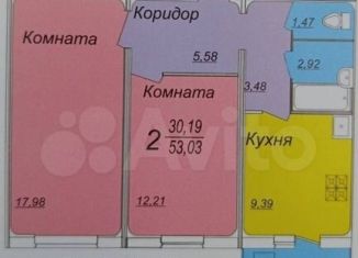 Сдаю 2-ком. квартиру, 52.7 м2, Волжский, улица имени Генерала Карбышева, 130