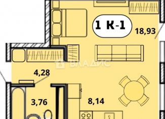 Продается 1-ком. квартира, 37.2 м2, Улан-Удэ