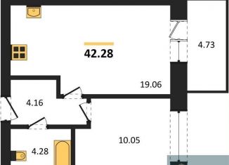 Продам 1-ком. квартиру, 42.3 м2, Богучар