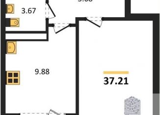 Продается 1-ком. квартира, 37.2 м2, Воронеж, улица Славы, 7