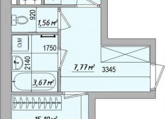 Продажа 1-комнатной квартиры, 42.2 м2, Белгород