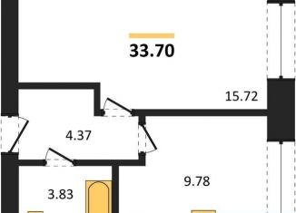 Продажа 1-комнатной квартиры, 33.7 м2, Павловск