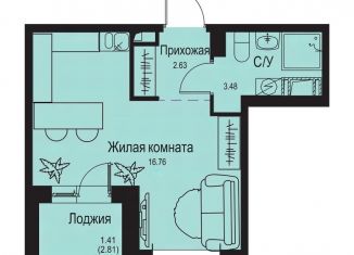 Продается квартира студия, 24.3 м2, деревня Новосергиевка