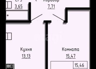 Продаю 1-ком. квартиру, 40 м2, Липецкая область, Арктическая улица, 8