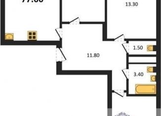 Продается 3-комнатная квартира, 77 м2, Воронеж, улица Рокоссовского, 47