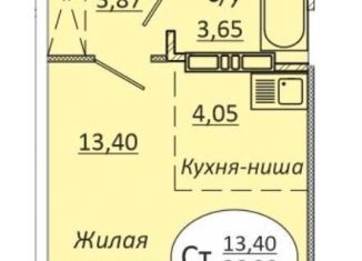 Продам квартиру студию, 27 м2, Новосибирск, метро Речной вокзал, 2-я Воинская улица, 51