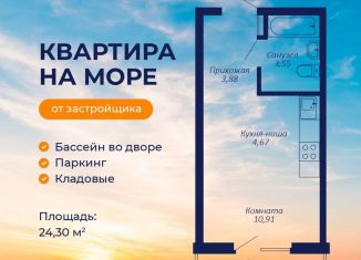 Продажа квартиры студии, 24.3 м2, Крым, улица Айвазовского, 4/2