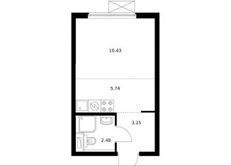 Продам квартиру студию, 21.8 м2, Москва, метро Мичуринский проспект