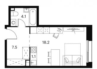 Продаю квартиру студию, 30.9 м2, Москва, Сигнальный проезд, 12, СВАО