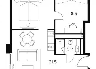 Продам двухкомнатную квартиру, 42.7 м2, Москва, СВАО, Сигнальный проезд, 12