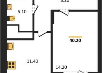 Продается 1-комнатная квартира, 40.2 м2, Воронеж, улица Шишкова, 140Б/17