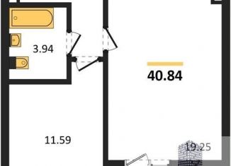 Продам 1-комнатную квартиру, 40.8 м2, село Новая Усмань