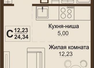 Продается квартира студия, 24.3 м2, Челябинская область