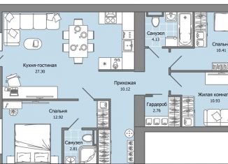 Продаю 4-комнатную квартиру, 84 м2, село Первомайский, ЖК Знак