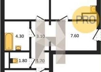 2-ком. квартира на продажу, 65.9 м2, Воронеж, улица Шишкова, 140Б/6