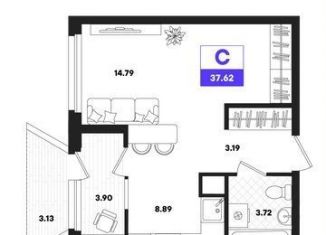 Продам квартиру студию, 37.6 м2, Тюмень, Калининский округ, улица Бориса Прудаева, 7с2