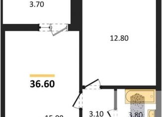 Продам 1-комнатную квартиру, 36.6 м2, Воронеж, Коминтерновский район