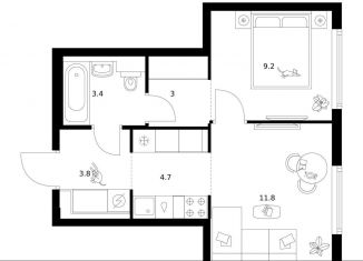 Продается 1-ком. квартира, 35.9 м2, Москва, ВАО