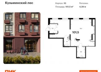 Помещение свободного назначения на продажу, 101.5 м2, Котельники, микрорайон Белая Дача, 10