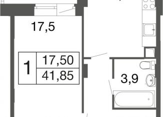 Продаю 1-ком. квартиру, 41.9 м2, Апрелевка, Пролетарский тупик, 1