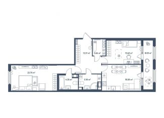 Продаю 2-комнатную квартиру, 86.6 м2, Санкт-Петербург, Московский район