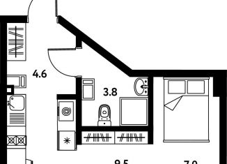 Продается квартира студия, 24.8 м2, Санкт-Петербург, Московский район, Московский проспект, 115В