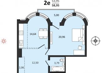 Продается 2-комнатная квартира, 59 м2, Хабаровский край, Быстринская улица, 2