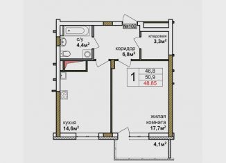 Продам 1-комнатную квартиру, 50.9 м2, Нижний Новгород, метро Чкаловская