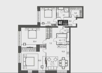 4-ком. квартира на продажу, 114 м2, Москва, проезд Серебрякова, 11к1, метро Ботанический сад