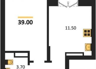 Продажа 1-комнатной квартиры, 39 м2, Новосибирск, метро Гагаринская, улица Брестская Горка, 8