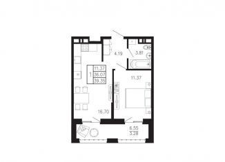 Продажа 1-ком. квартиры, 39.4 м2, Санкт-Петербург, метро Удельная, 3-я линия 1-й половины, 4