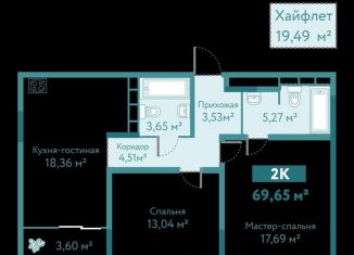 Продается 2-ком. квартира, 89.1 м2, Тюменская область, улица Павла Никольского, 6