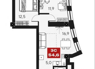 Продаю 2-ком. квартиру, 54.6 м2, Новосибирск, ЖК Инские Холмы