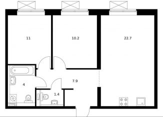 Продаю 2-комнатную квартиру, 57.2 м2, Москва, улица Академика Павлова, 38к1