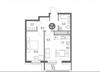 Продается двухкомнатная квартира, 38 м2, Москва