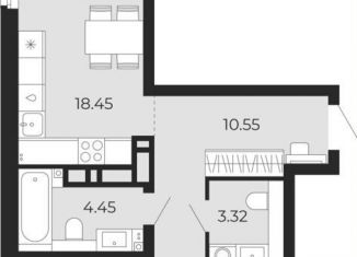 Продам 2-ком. квартиру, 64.6 м2, Тюмень, Арктическая улица, 10