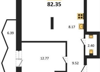 3-ком. квартира на продажу, 82.4 м2, Воронеж