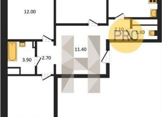 Продаю трехкомнатную квартиру, 80.5 м2, Воронеж, улица Шишкова, 140Б/6