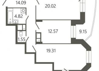 Продается 2-комнатная квартира, 78.1 м2, Подольск, Советская улица, 18к1