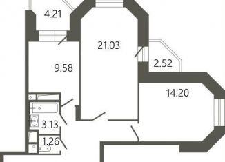 Продам 2-комнатную квартиру, 68.6 м2, Подольск, Советская улица, 18к2