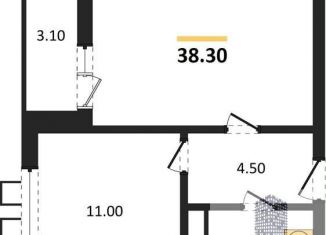 1-ком. квартира на продажу, 38.3 м2, Воронеж, улица Шишкова, 140Б/6, Центральный район