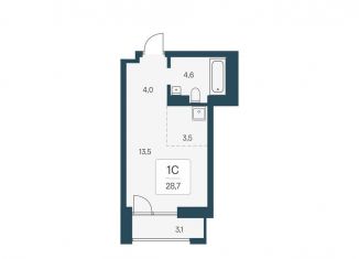 Продажа квартиры студии, 28.7 м2, Новосибирск, Заельцовский район, улица Брестская Горка, 8