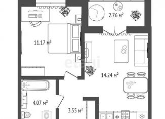 Продается 1-комнатная квартира, 35.8 м2, посёлок Московский