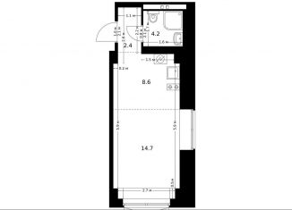 Продам квартиру студию, 29.9 м2, посёлок Ильинское-Усово, ЖК Ильинские Луга, Заповедная улица, 9