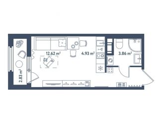 Продается квартира студия, 26.2 м2, Санкт-Петербург, Московский район