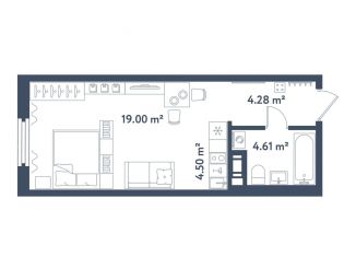 Квартира на продажу студия, 32.4 м2, Санкт-Петербург, Московский район