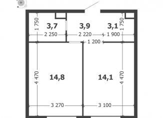 Продаю 1-ком. квартиру, 39.6 м2, Москва, Даниловский район, 3-я очередь, к8