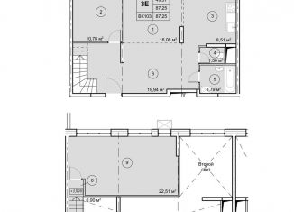 Продажа 2-ком. квартиры, 87.3 м2, Московская область