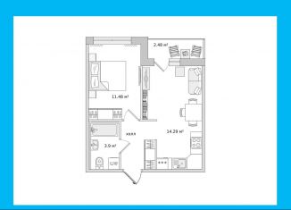 Продается 1-ком. квартира, 36.2 м2, посёлок Парголово, Михайловская дорога, 16к3